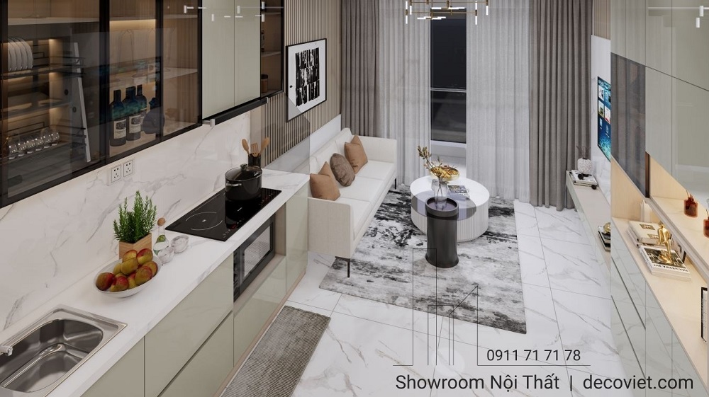 Thiết Kế Thi Công Nội Thất Chung Cư Vinhomes Central Park 2PN