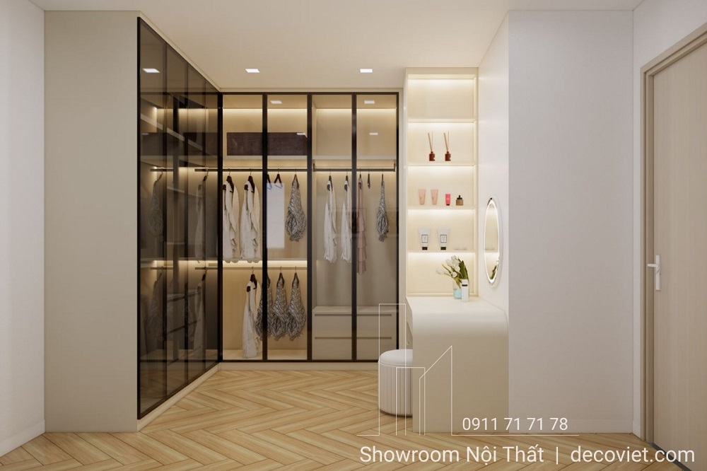 thiết kế nội thất phòng thay đồ