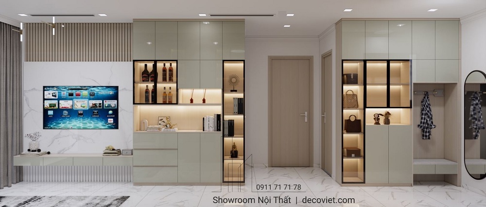 thiết kế nội thất phòng khách chung cư