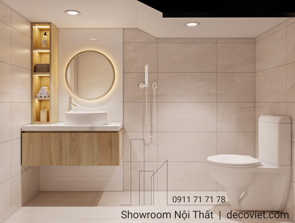 Thiết kế nội thất nhà vệ sinh 