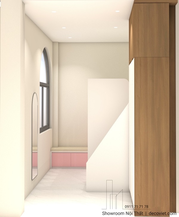 thiết kế nội thất phòng ngủ thứ 4 cho bé gái dễ thương