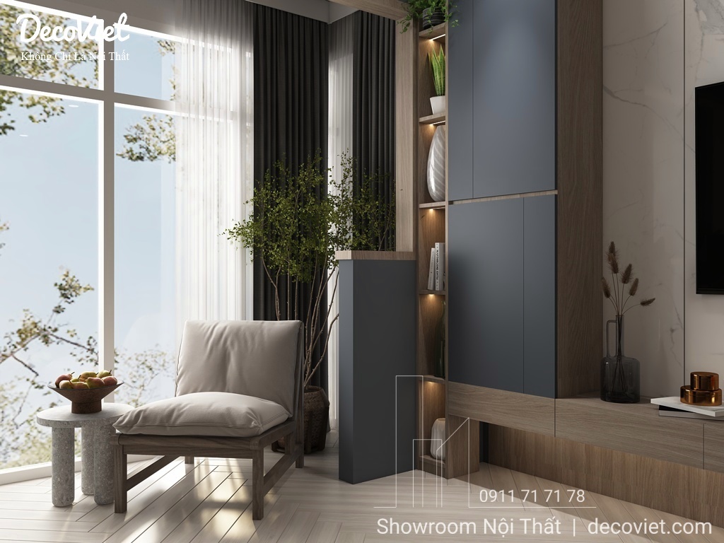 Thiết kế thi công nội thất phòng ngủ master giá rẻ tiện nghi