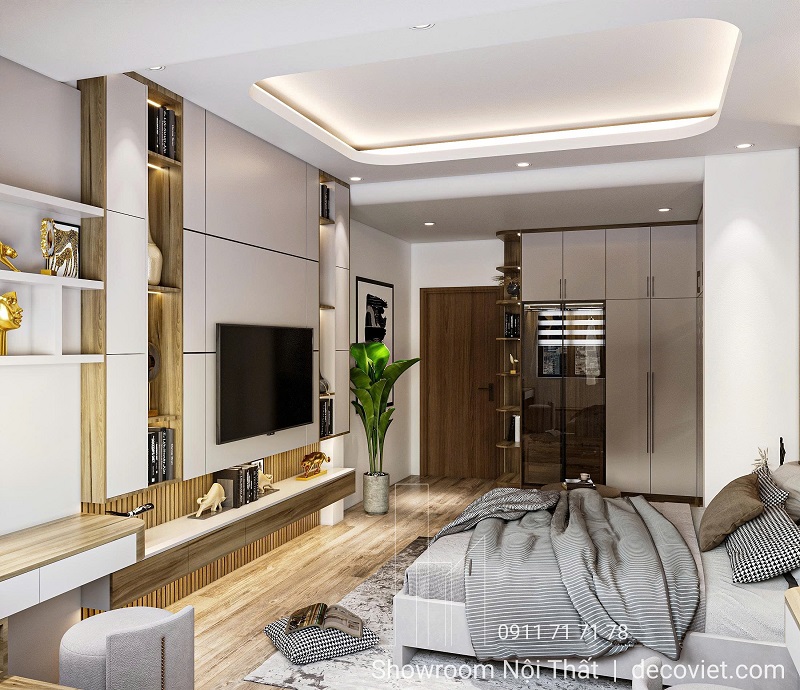 Phòng ngủ master sang trọng tại TP.HCM do Nhà Decor thực hiện
