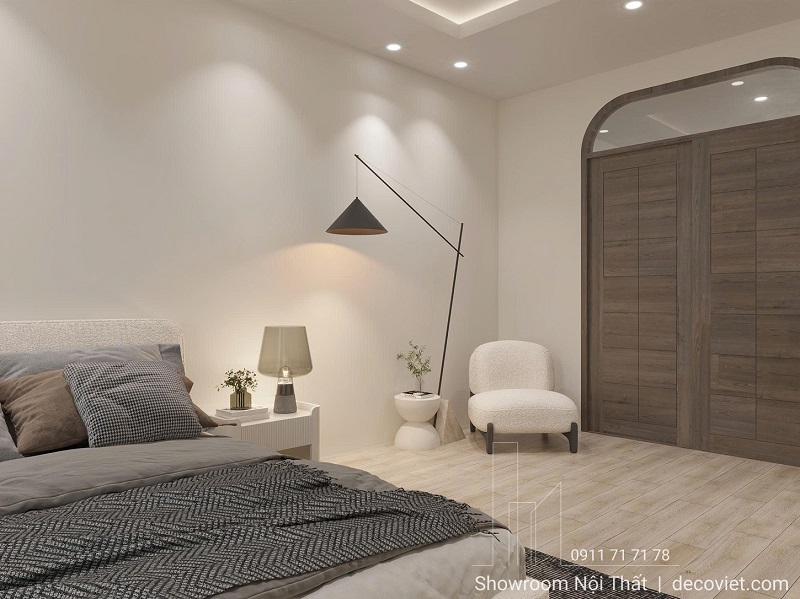 thiết kế phòng ngủ chính cao cấp trong nhà phố