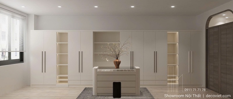 phòng thay đồ sang trọng nhà phố hiện đại