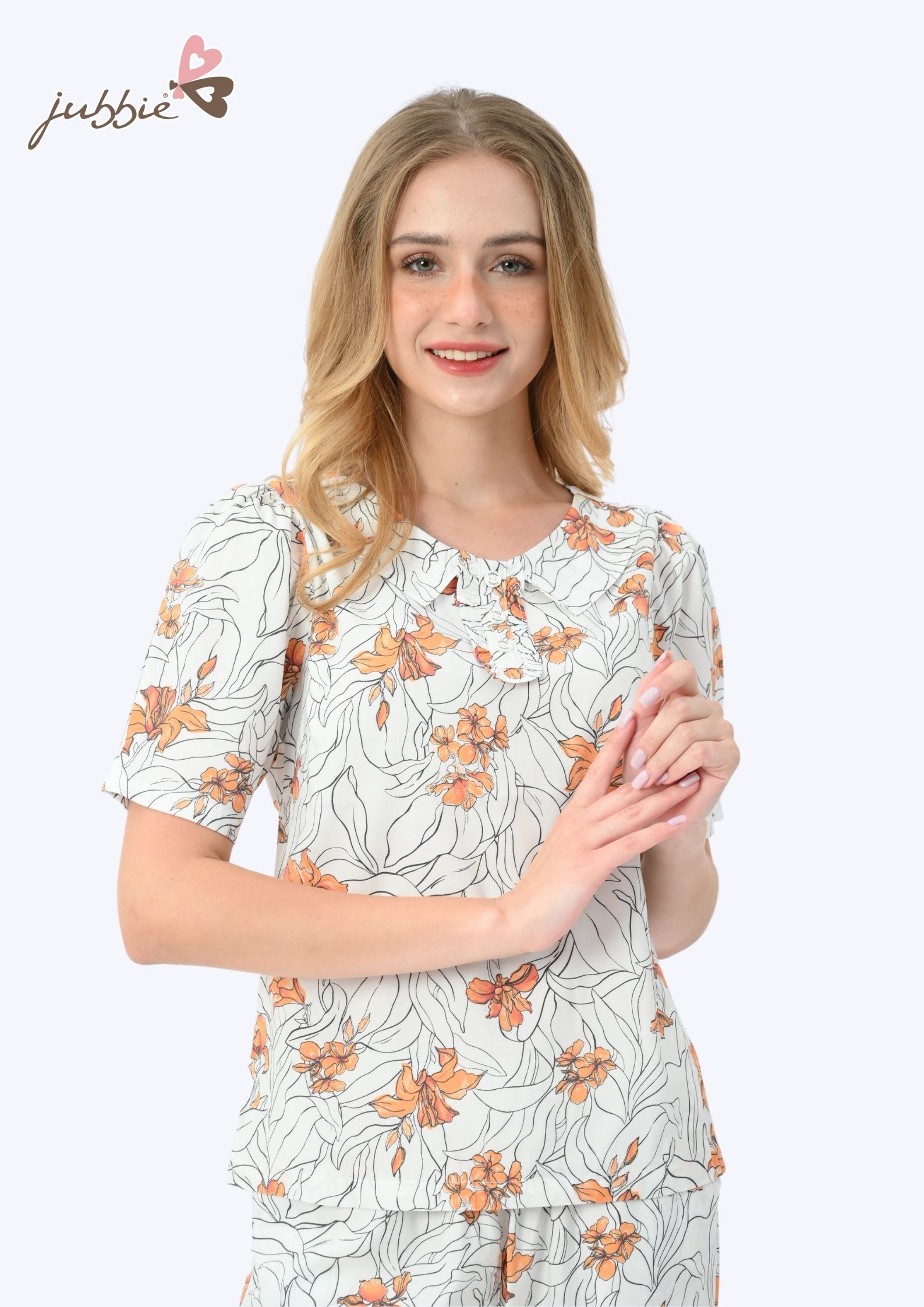 BD cổ trụ 3 nút tay ngắn - 40325