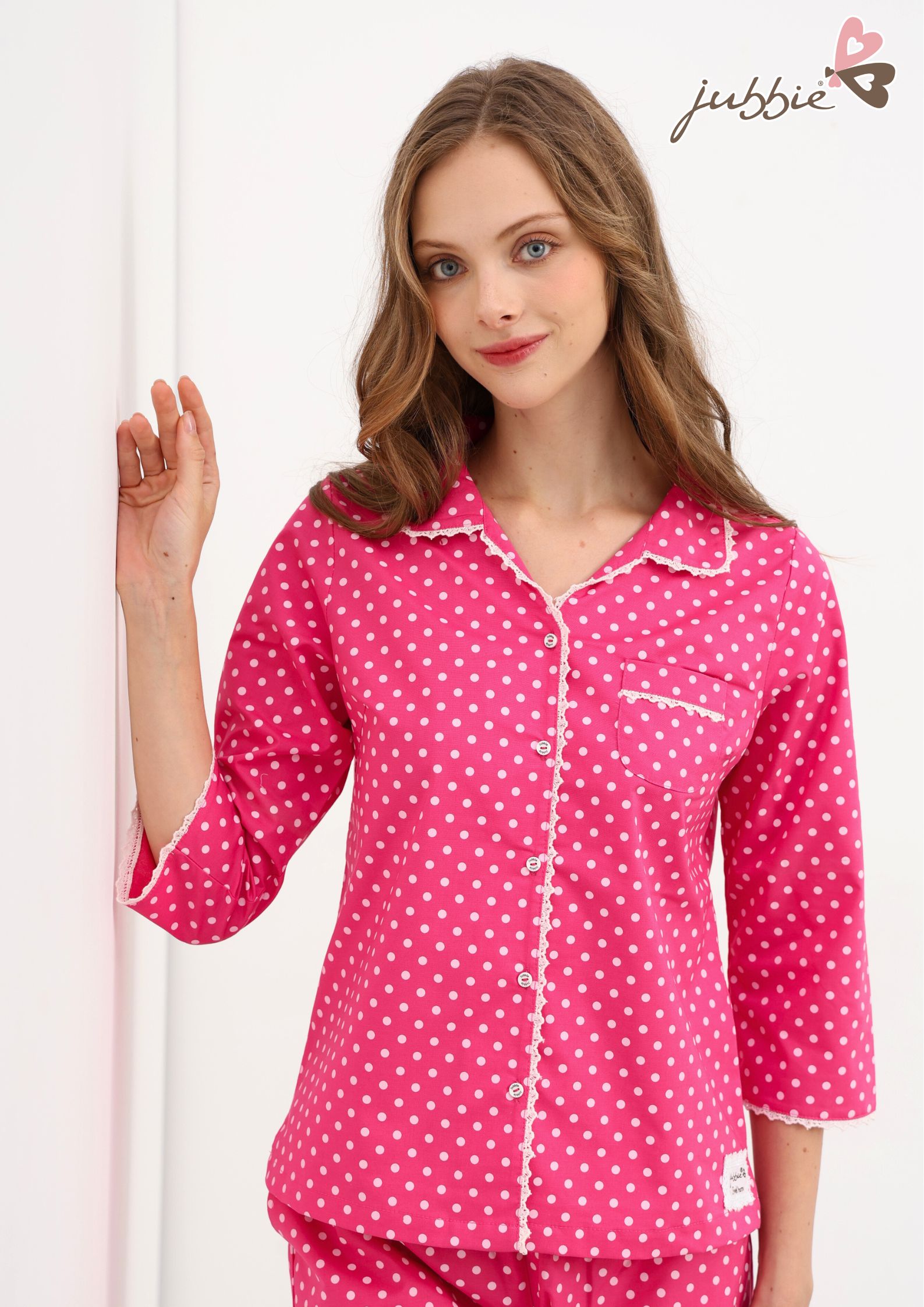 BD Cổ bẻ viền ren - 40413