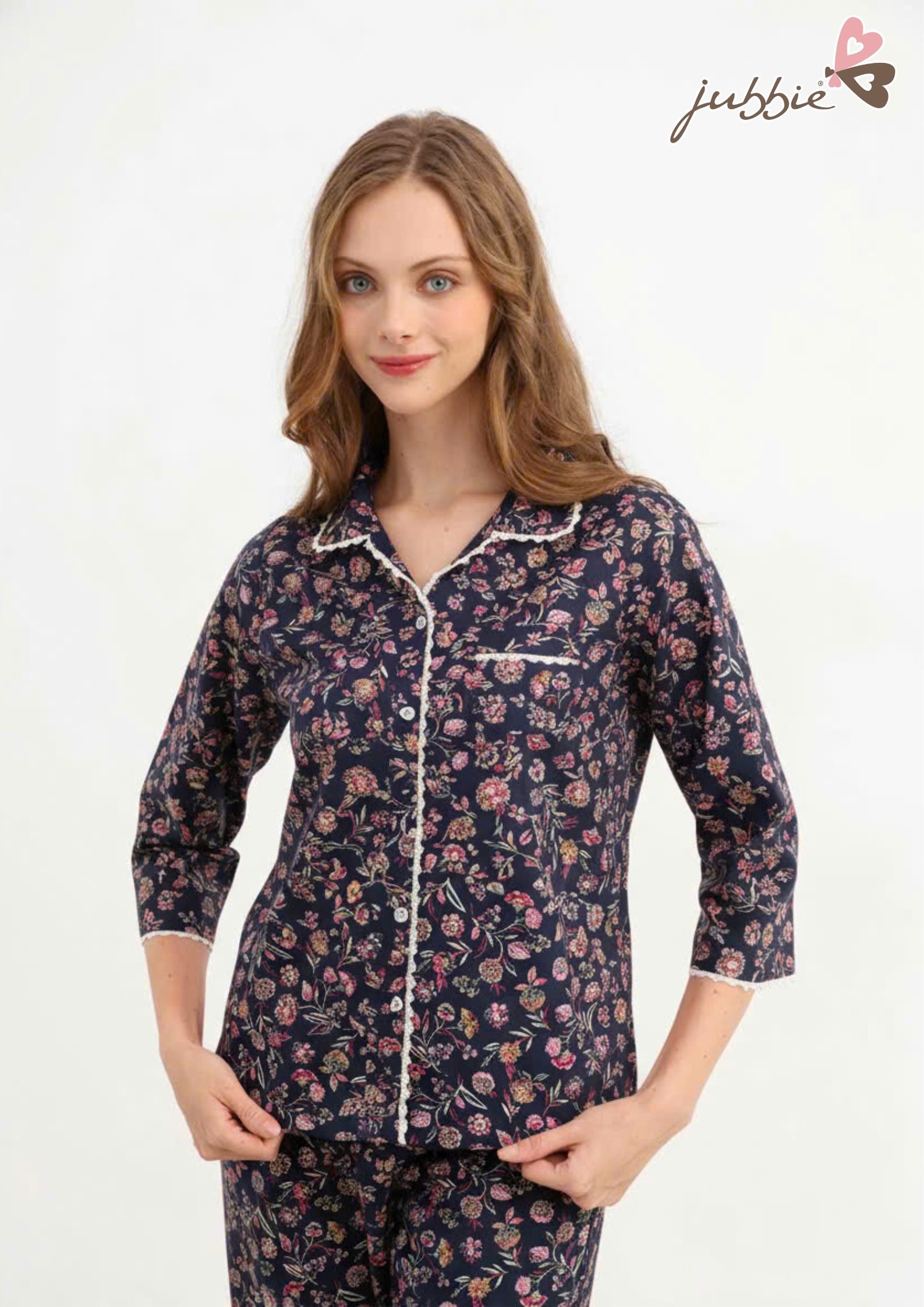 BD Cổ bẻ viền ren - 40413