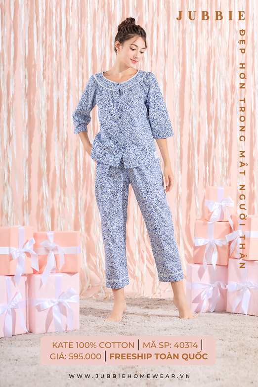 BD cổ nẹp ren cài nút - 40314