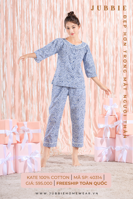 BD cổ nẹp ren cài nút - 40314