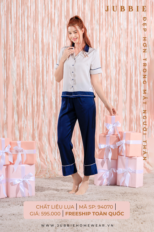 BD lụa cổ phối màu - 94070