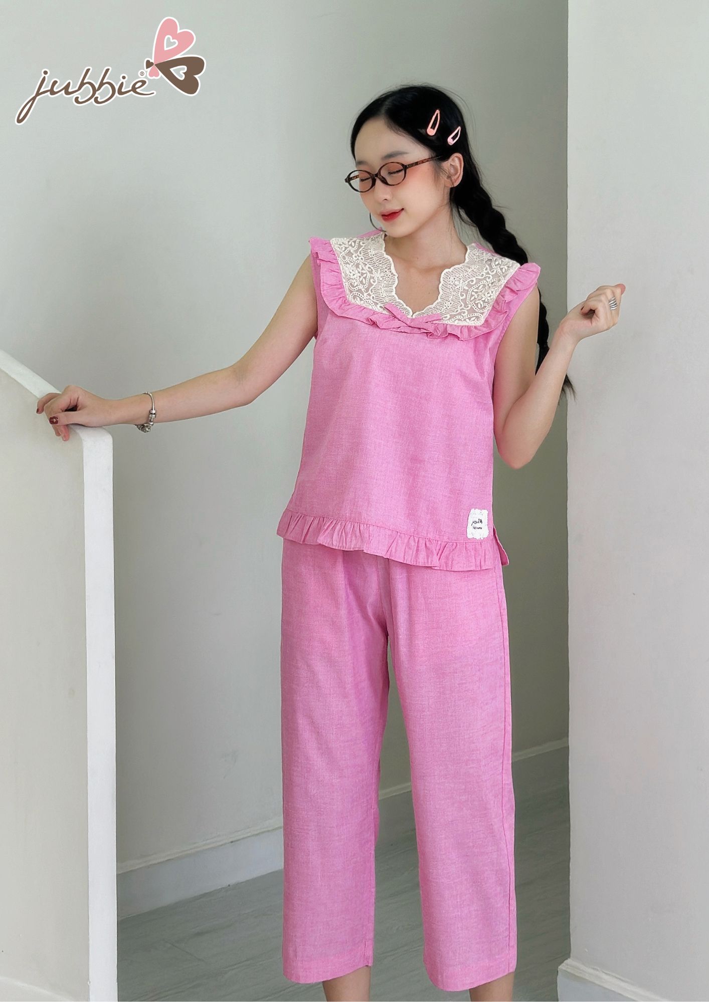 BL Cổ V phối ren - 32573