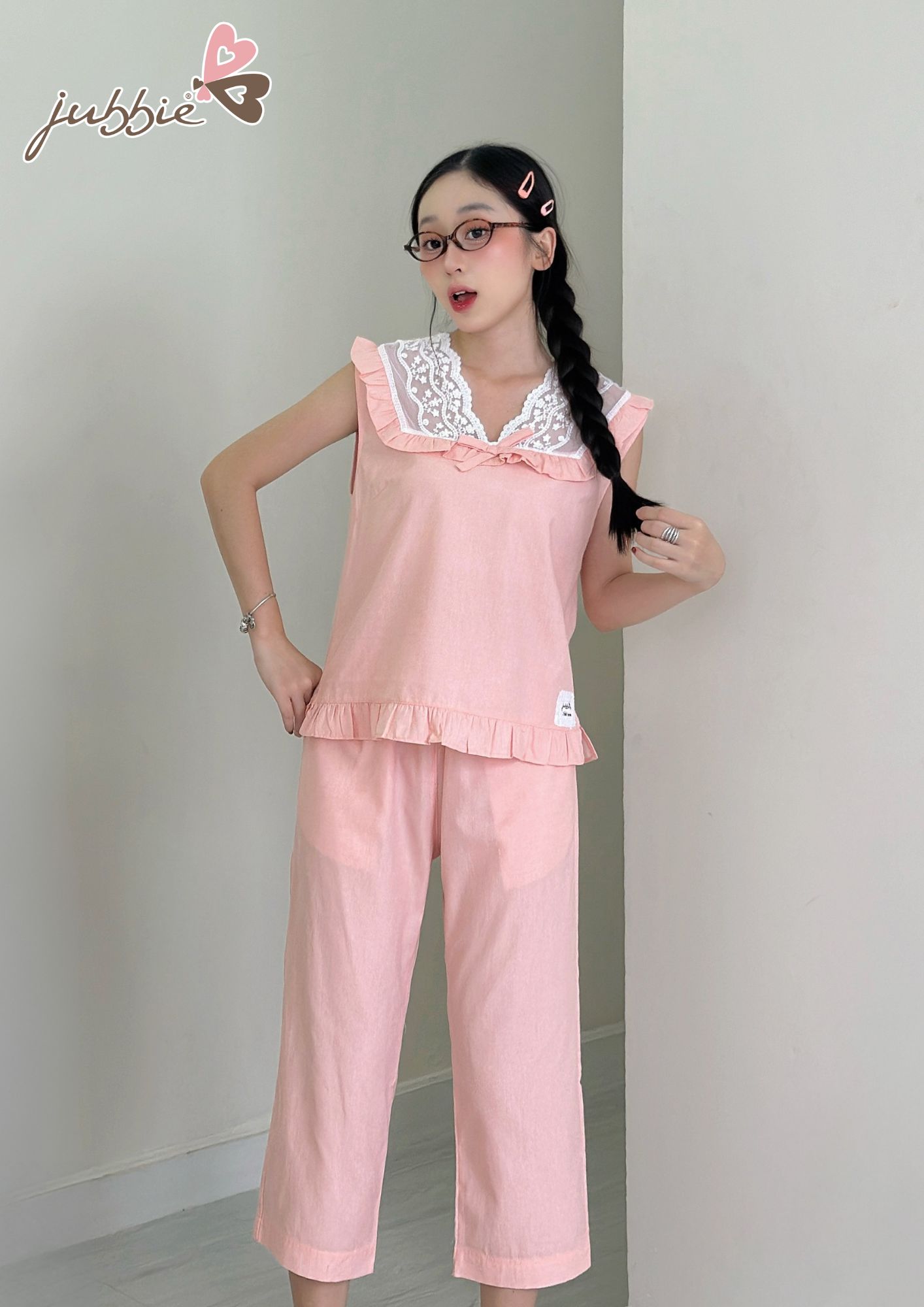 BL Cổ V phối ren - 32573