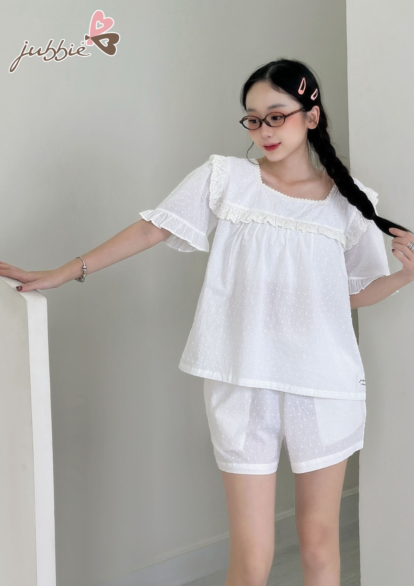 BS Cổ vuông phối ren - 3173