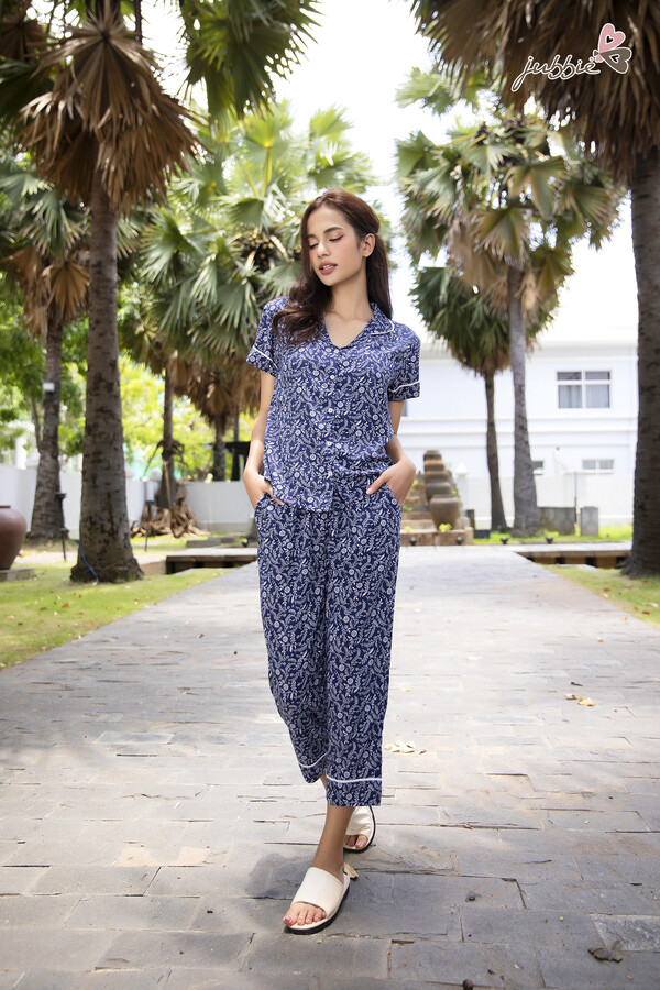 Bộ lửng cổ phối màu - 32312