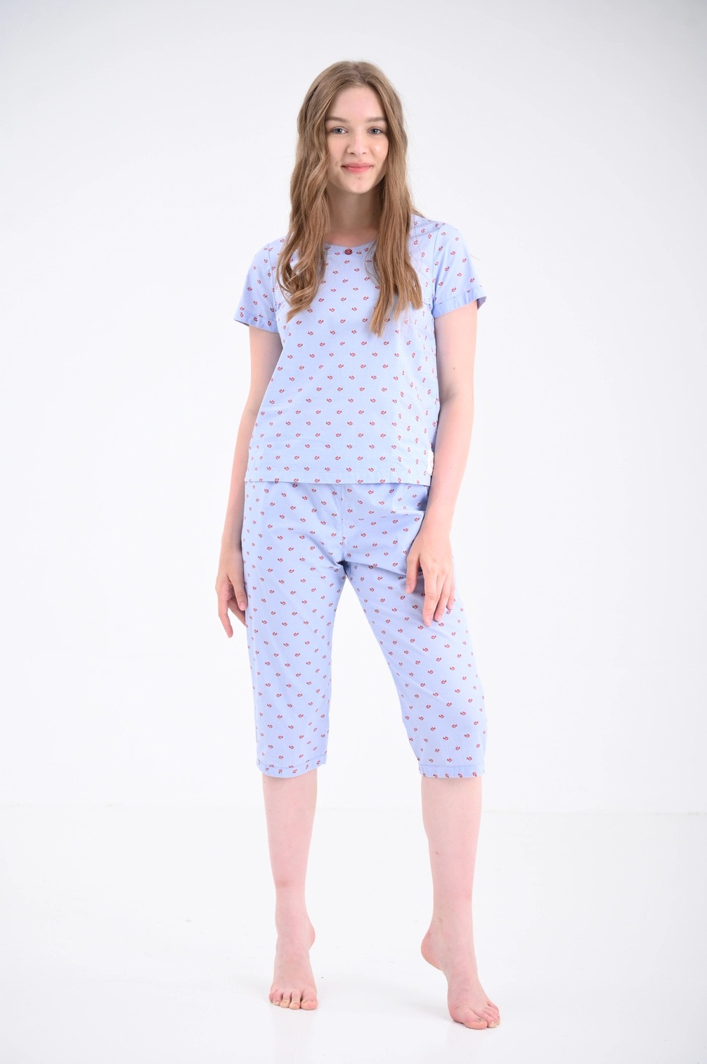 BL Cổ tròn xéo 3 nút - 32375