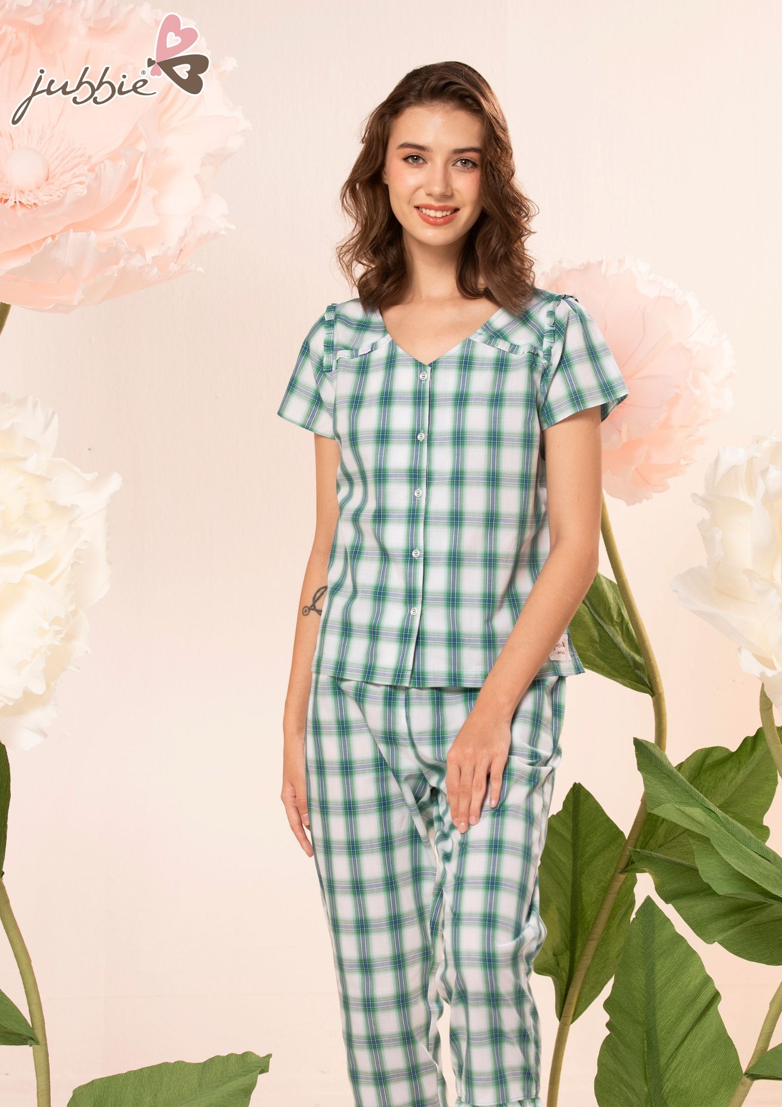 BL cổ V đô ngang nhún - 32414