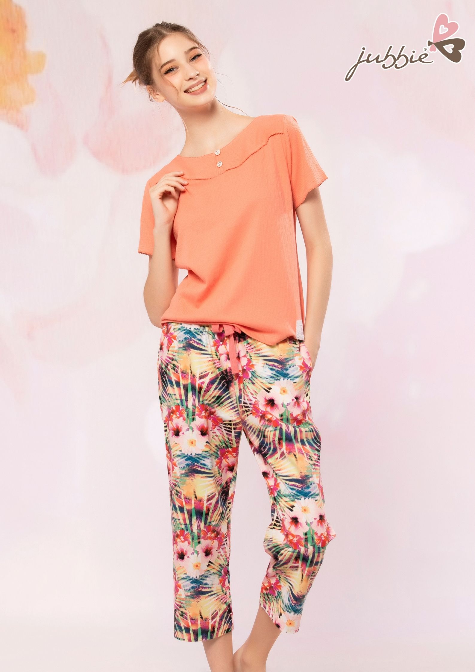 BL áo cổ tròn phối quần - 32448