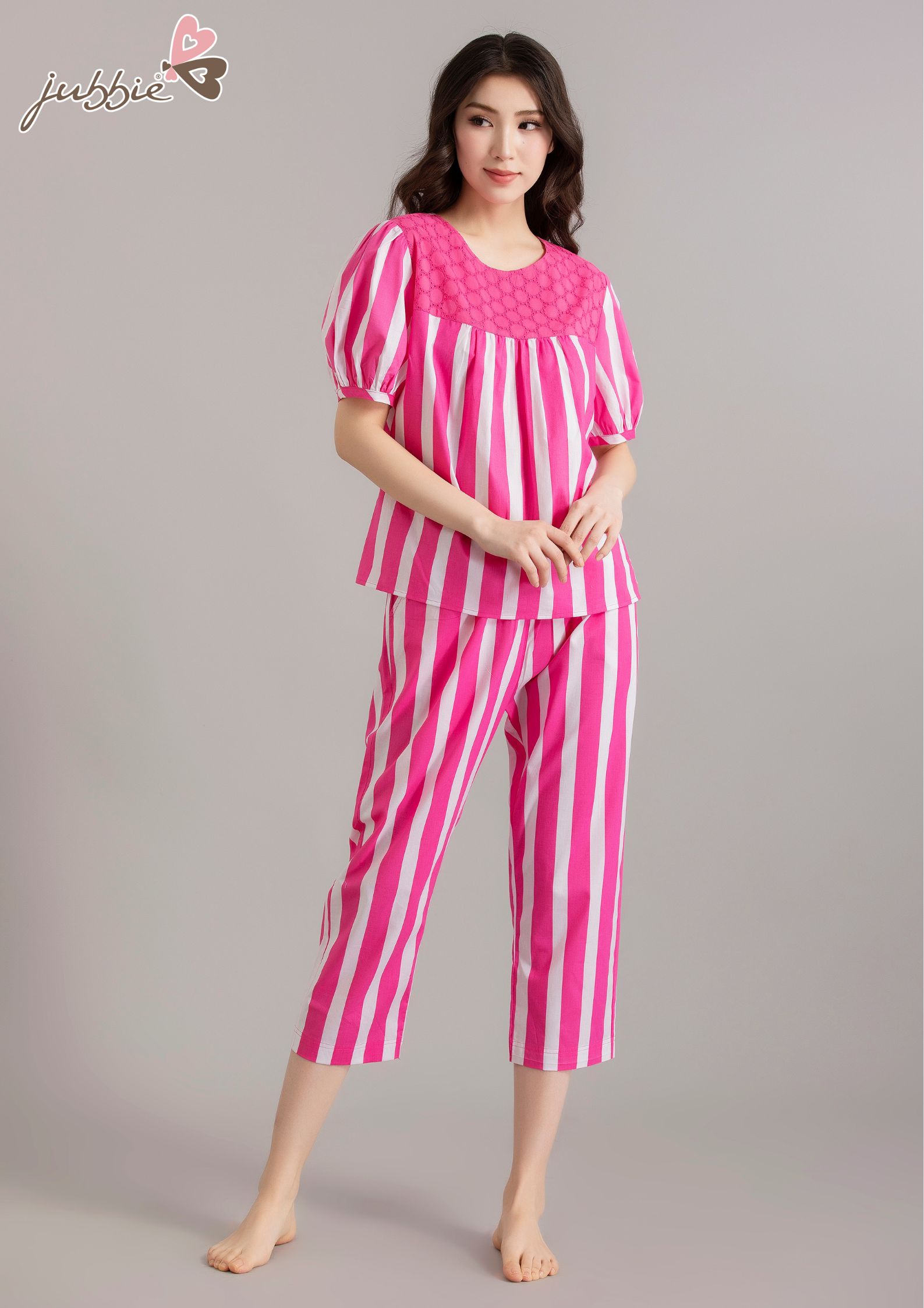 BL cổ tròn phối đô ren - 32511