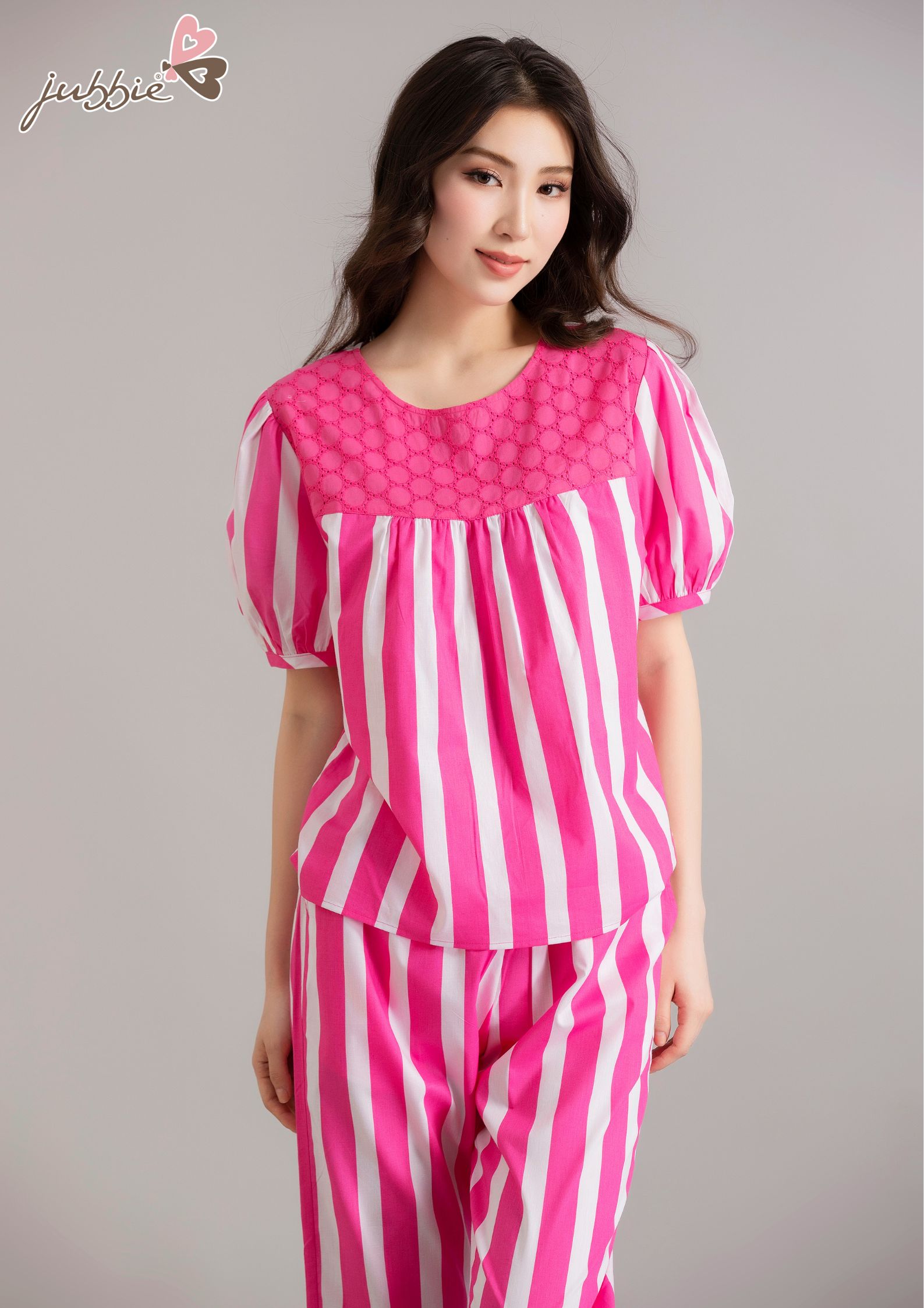 BL cổ tròn phối đô ren - 32511