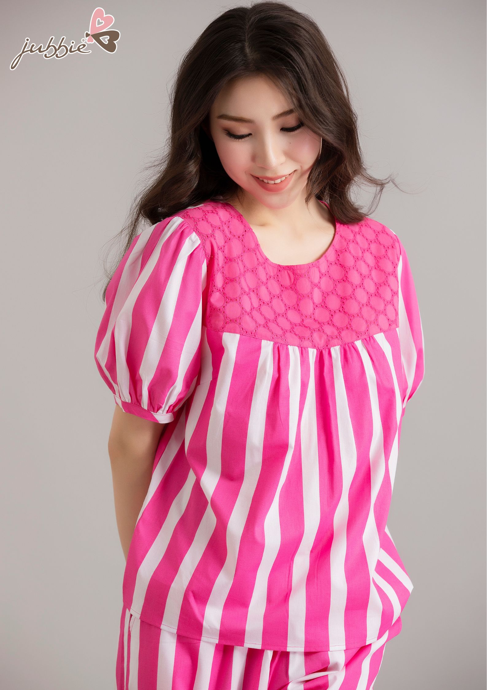 BL cổ tròn phối đô ren - 32511