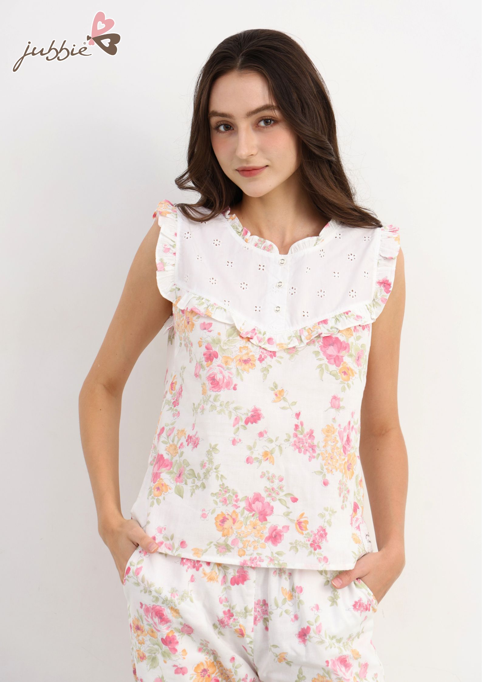 BLD Cổ tròn viền bèo - 32583