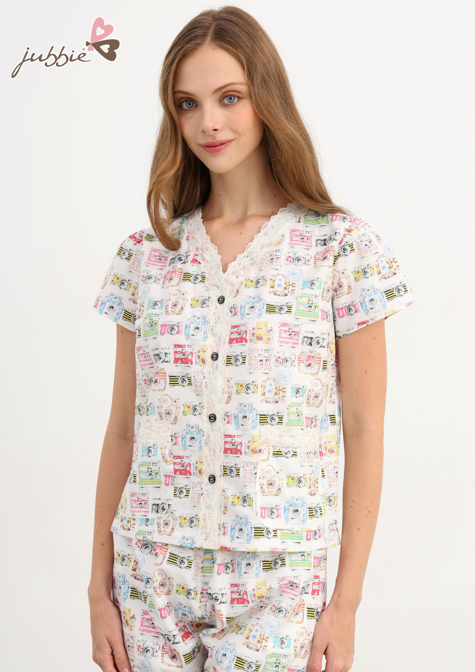 BL Cổ V viền tà ren - 32594