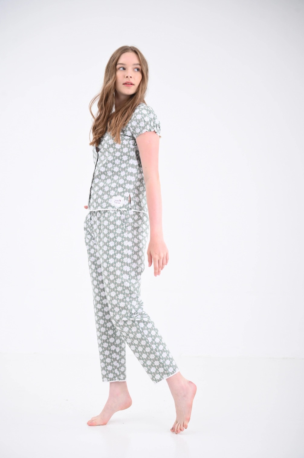 BD Lá cổ viền ren - 40292