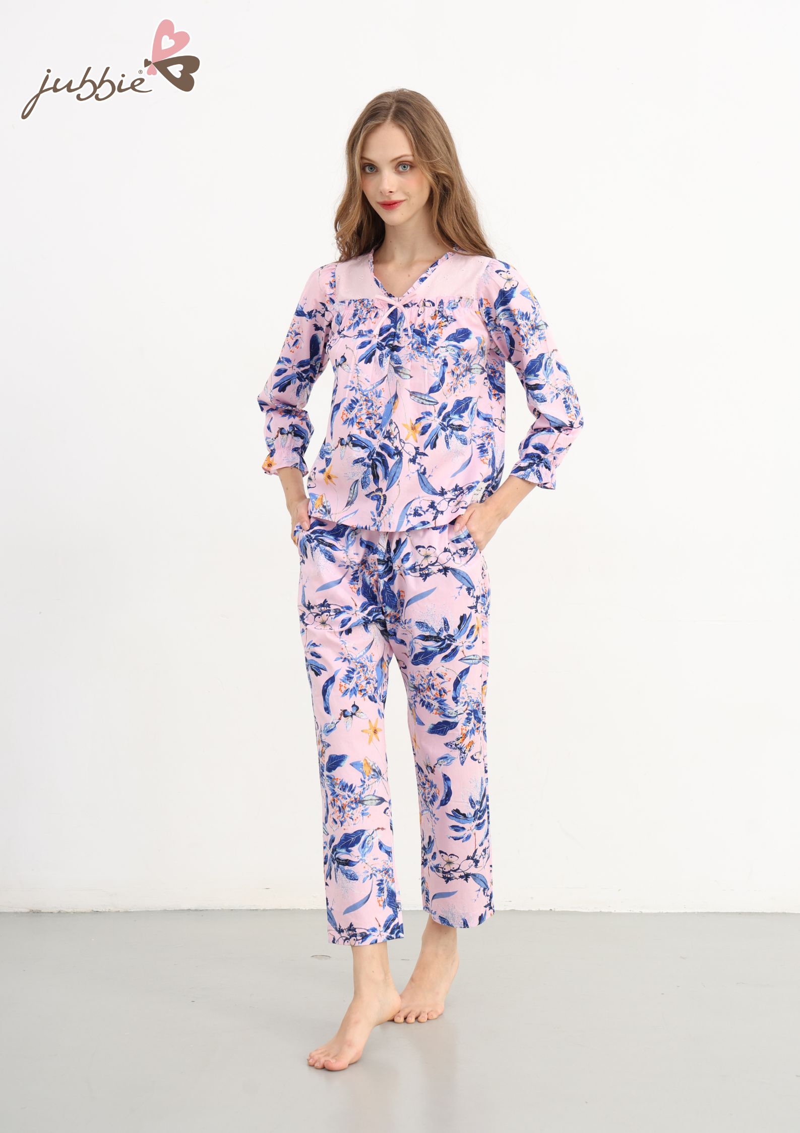 BD Cổ vai phối ren - 40403