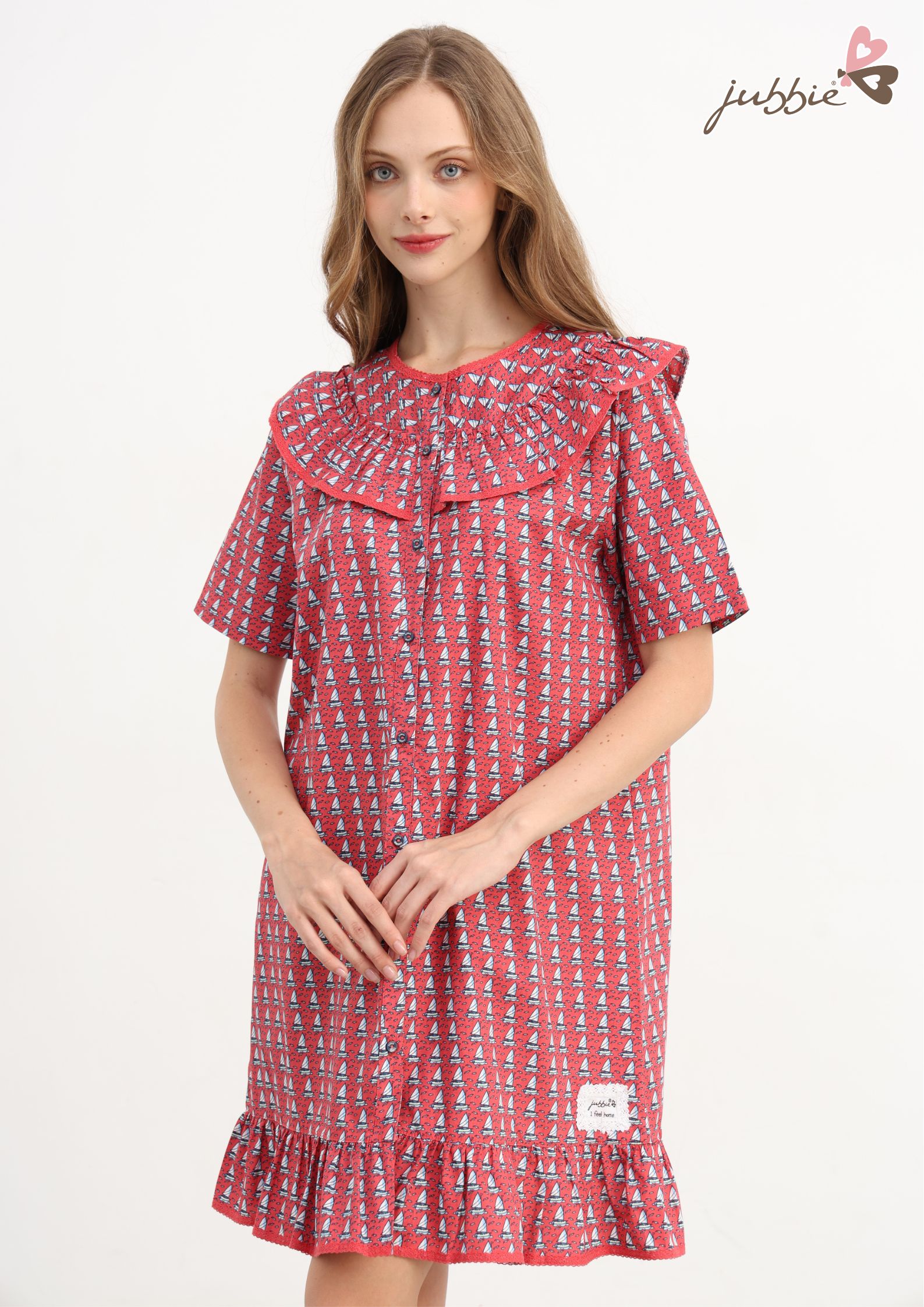 Đầm cổ tròn bèo - 50102