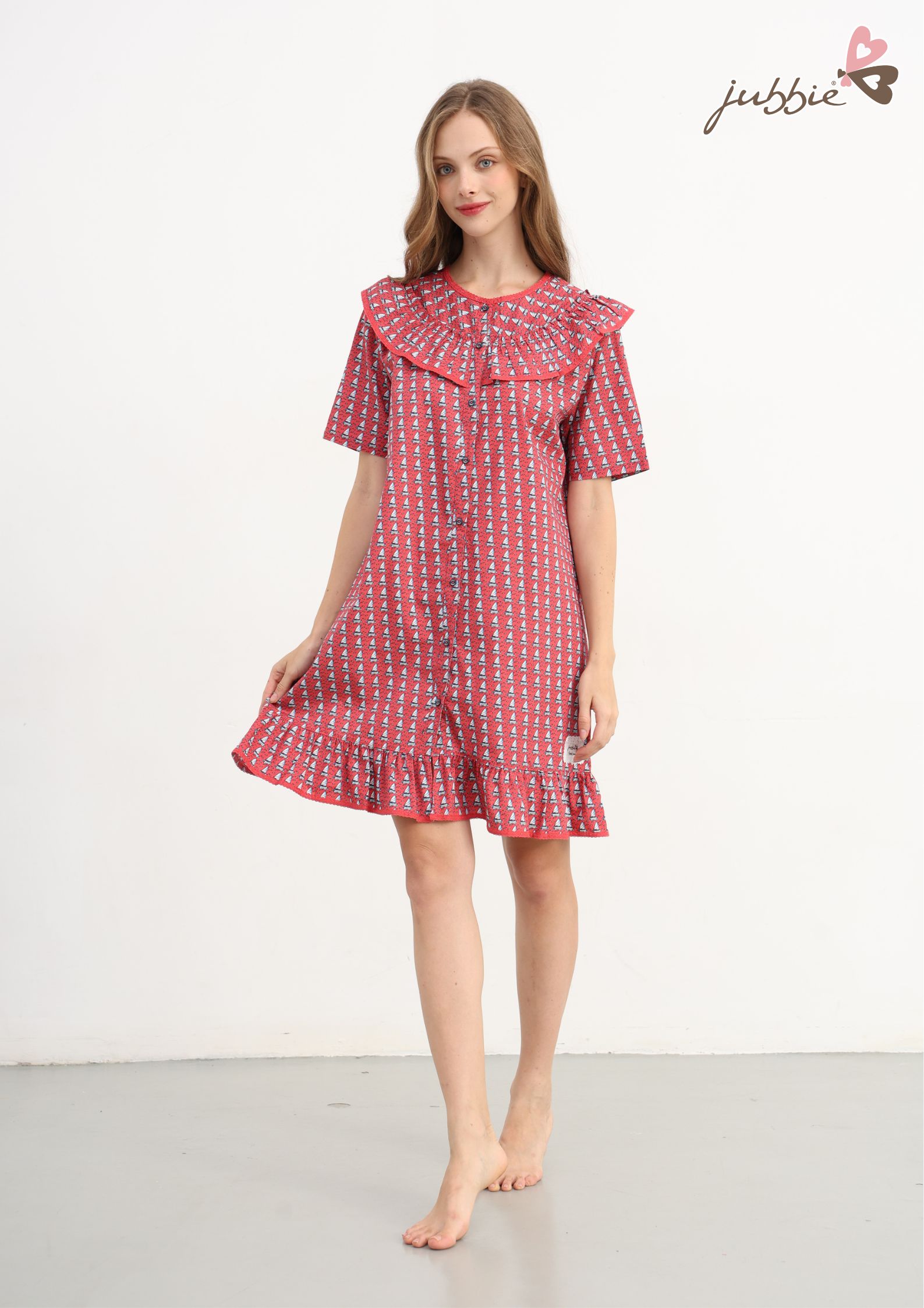 Đầm cổ tròn bèo - 50102