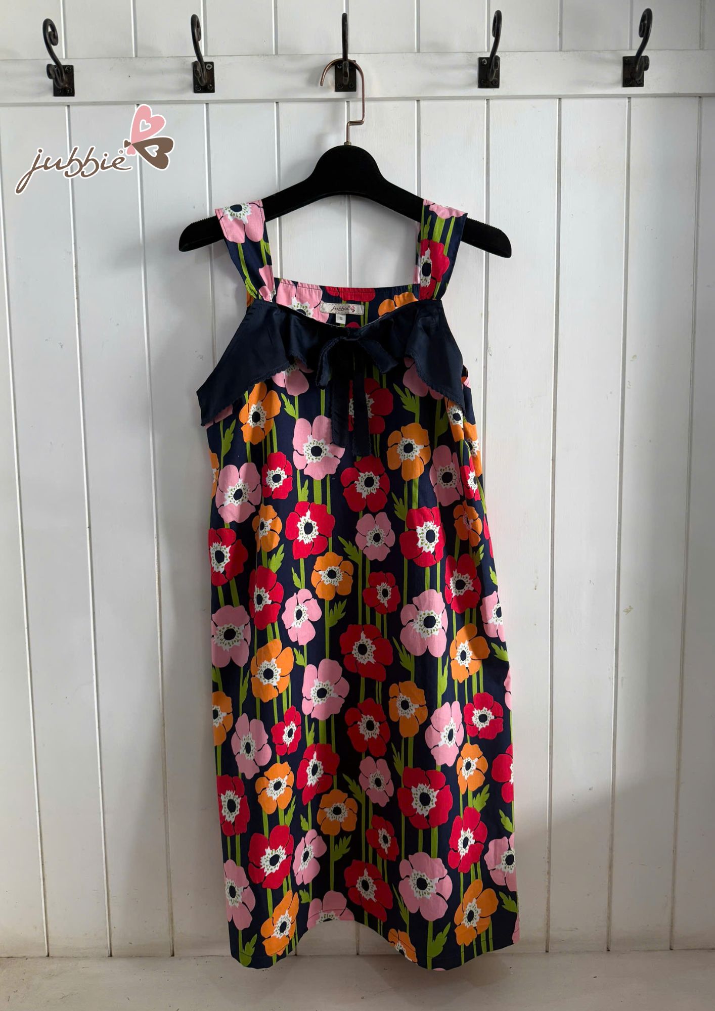 Đầm 2 dây đính nơ - 50101