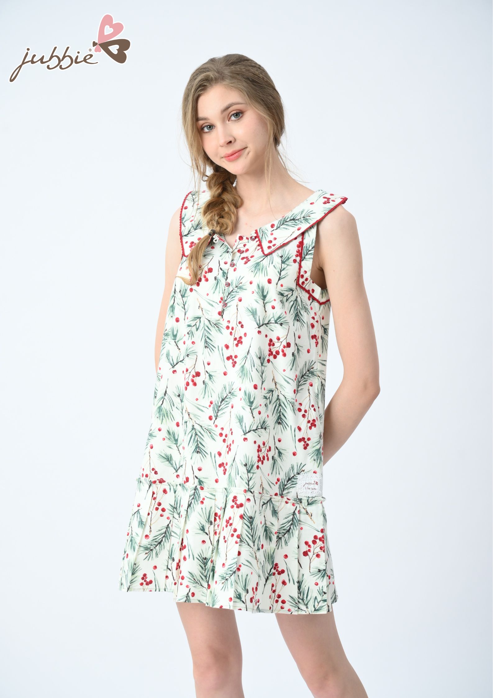 Đầm cổ lá sen viền ren - 5088