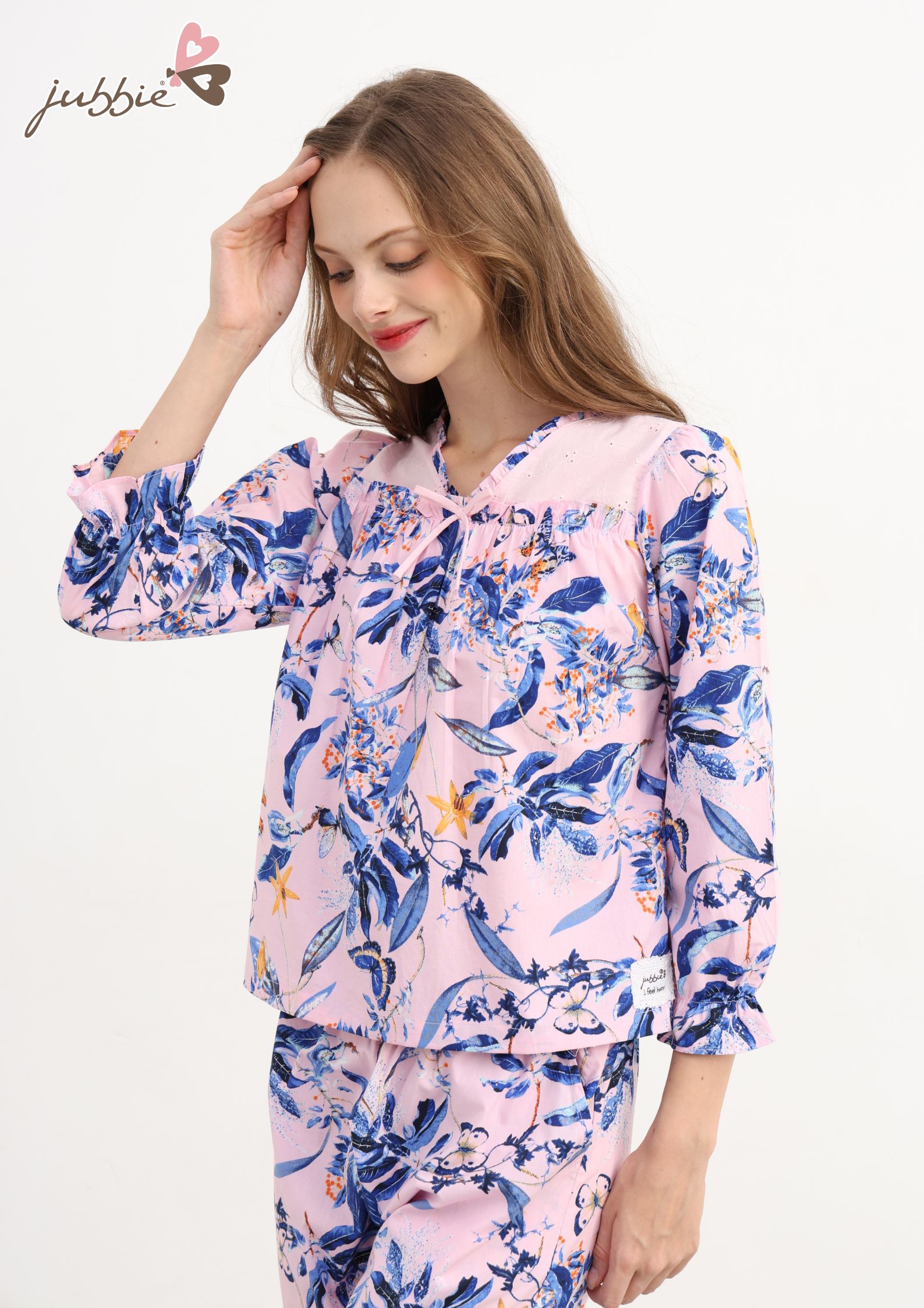 BD Cổ vai phối ren - 40403