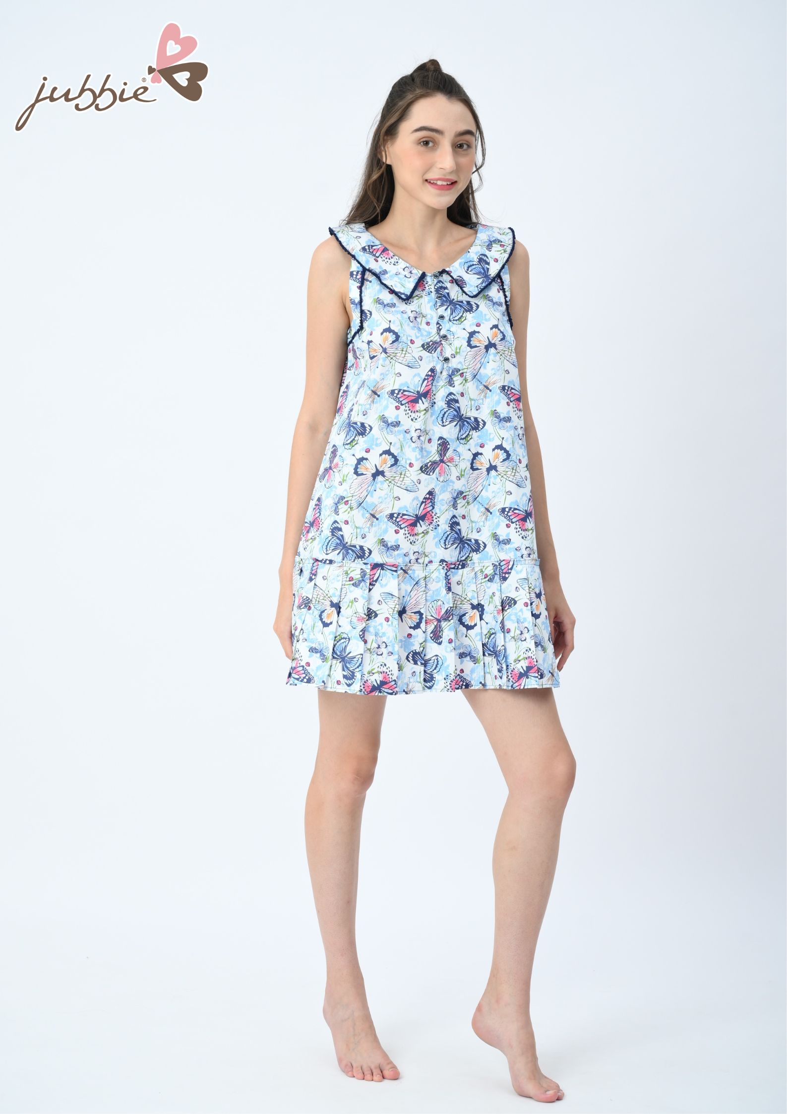 Đầm cổ lá sen viền ren - 5088