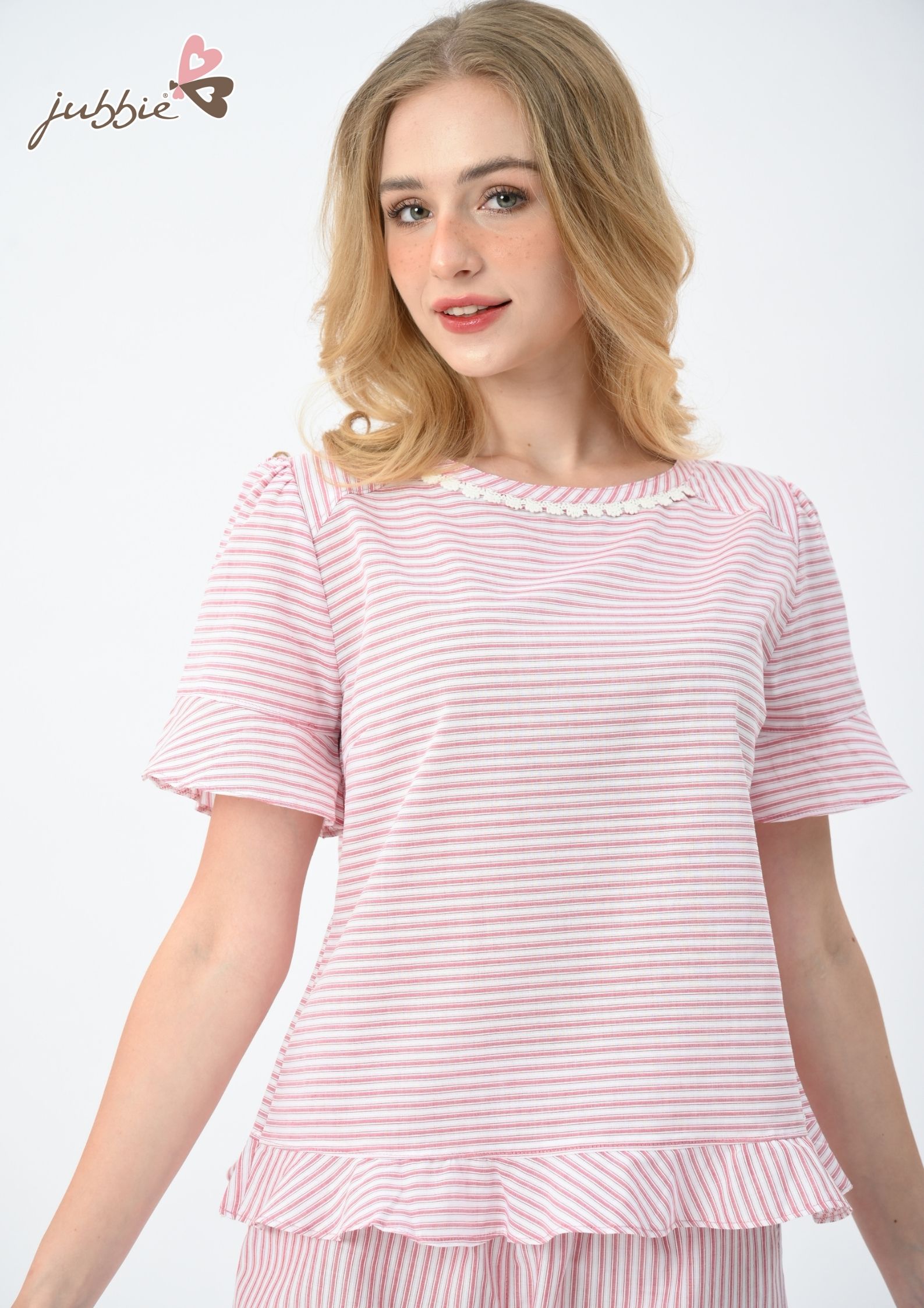 BL cổ tròn nẹp tà bèo - 32388