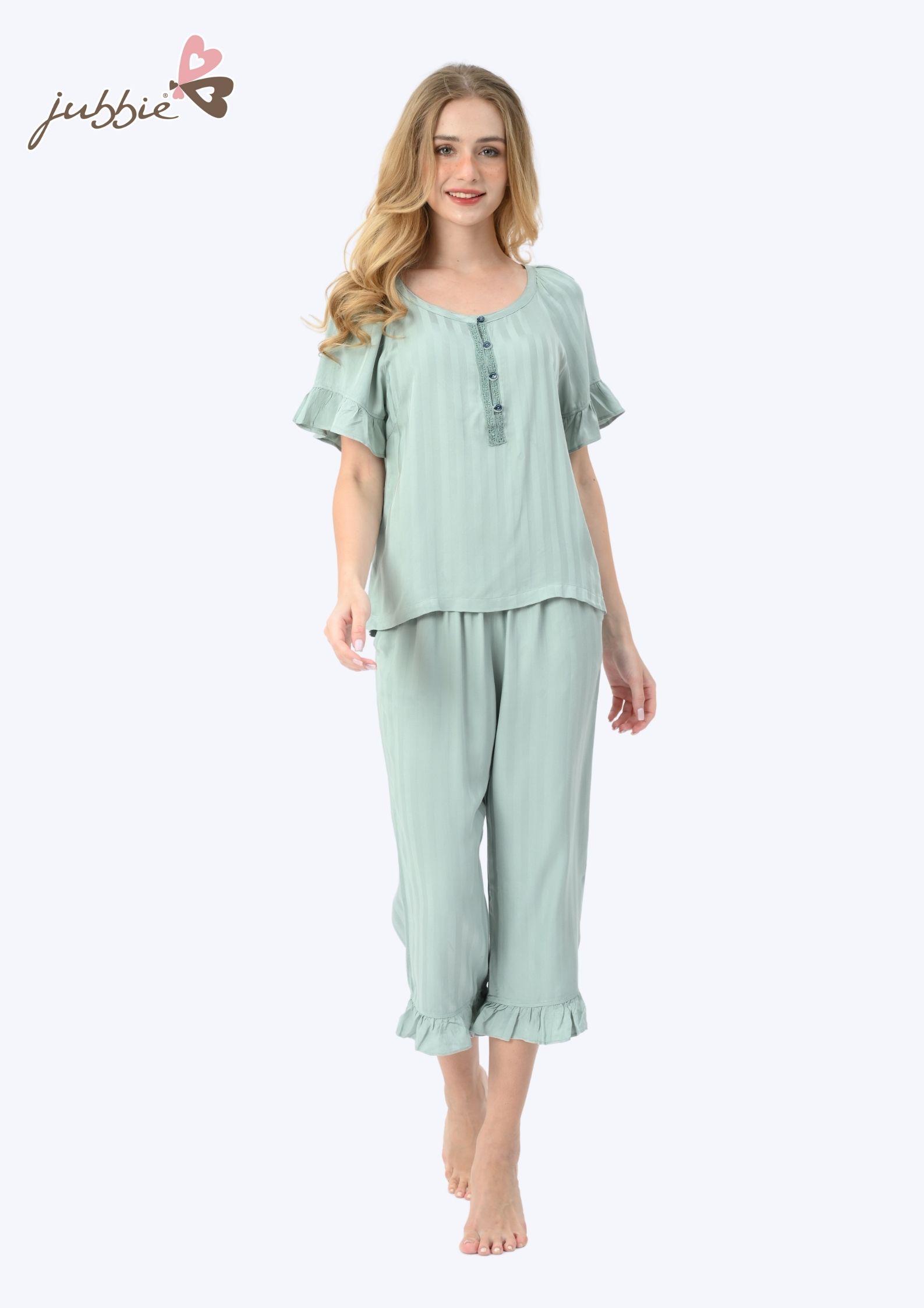 BL cổ tròn tay viền bèo - 32393