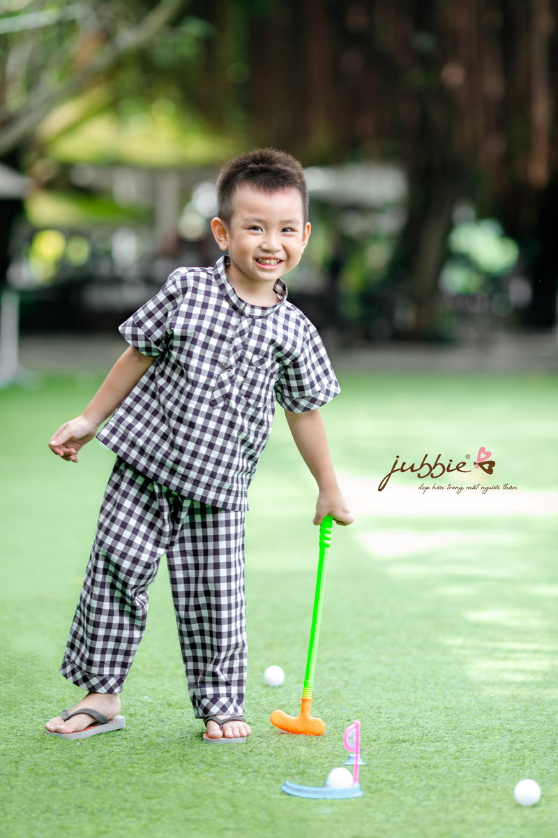 Bộ dài pijama tay ngắn 93002