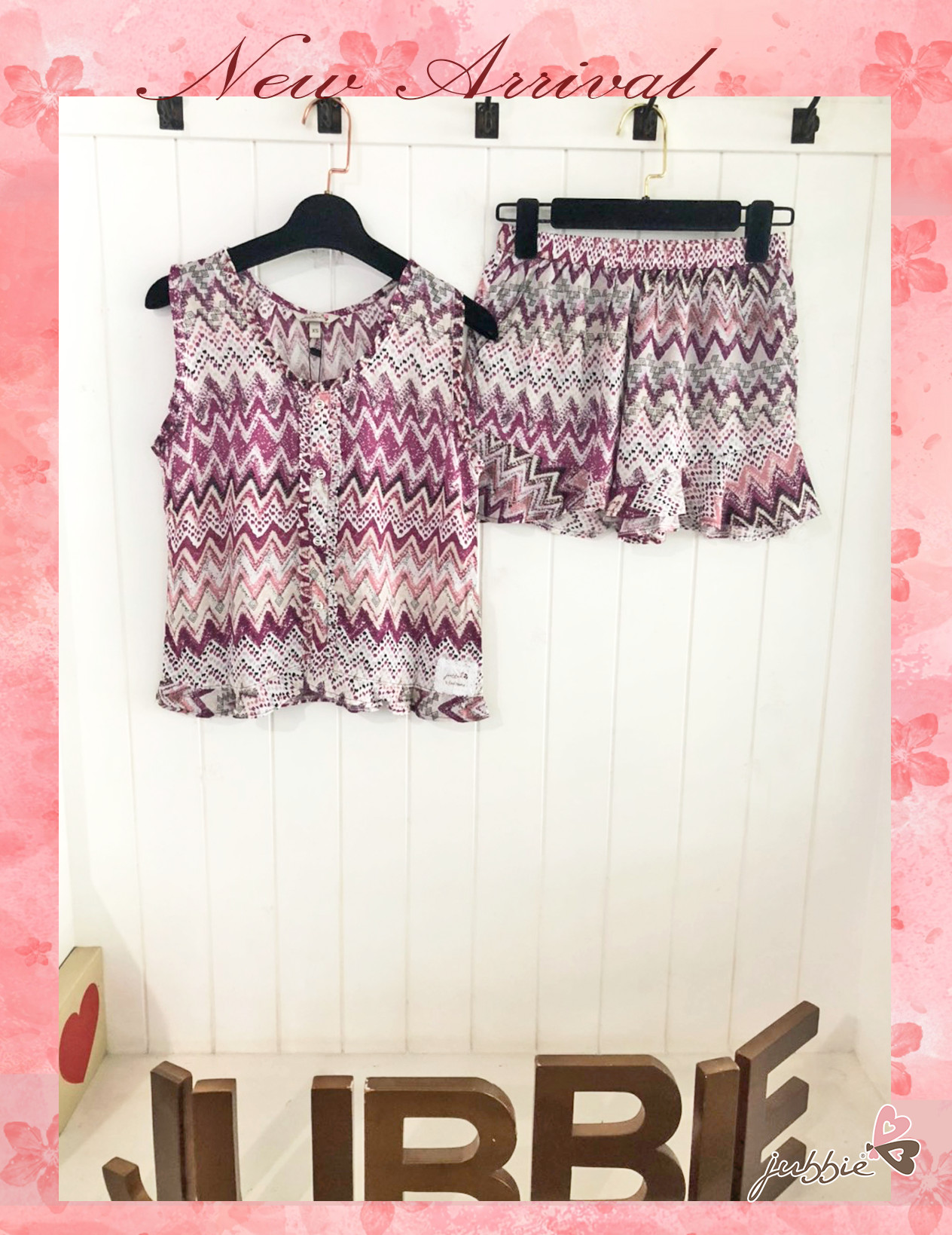 Bộ short cổ tròn nẹp tà bèo - 2139