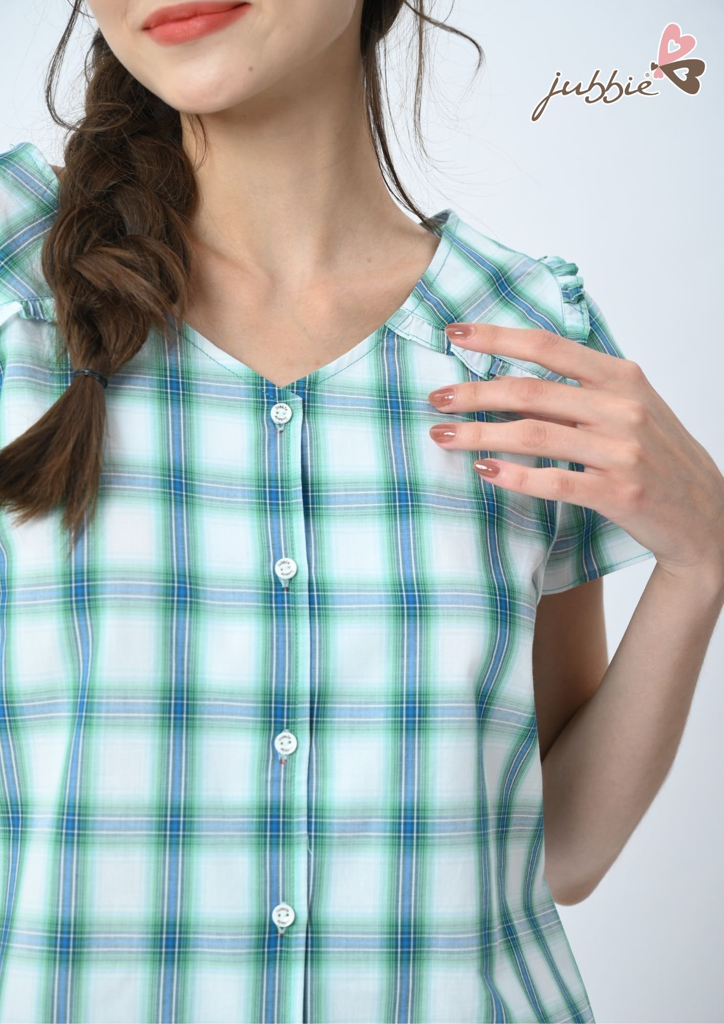 BL cổ V đô ngang nhún - 32414