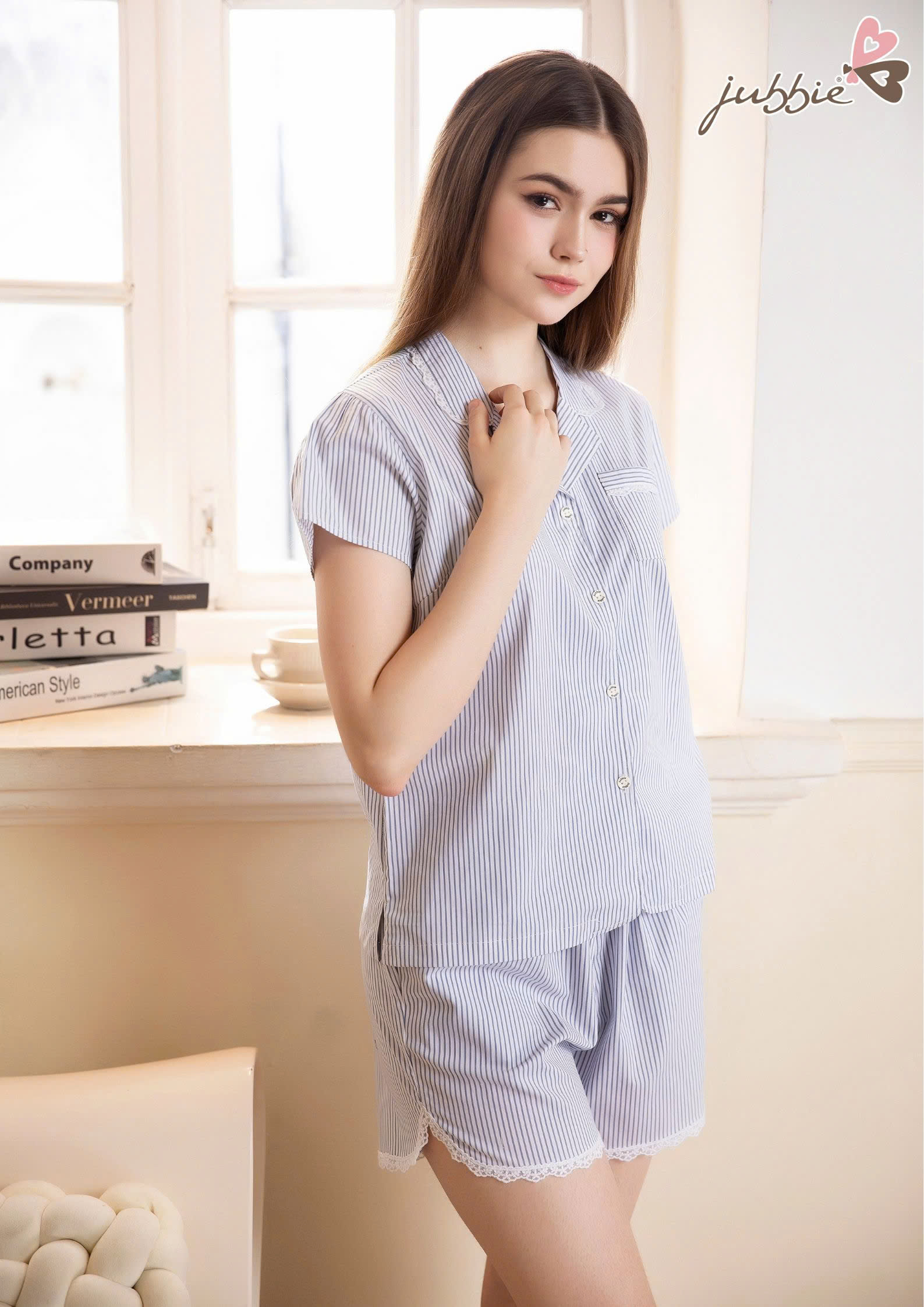 BS Cổ daton viền ren - 3174