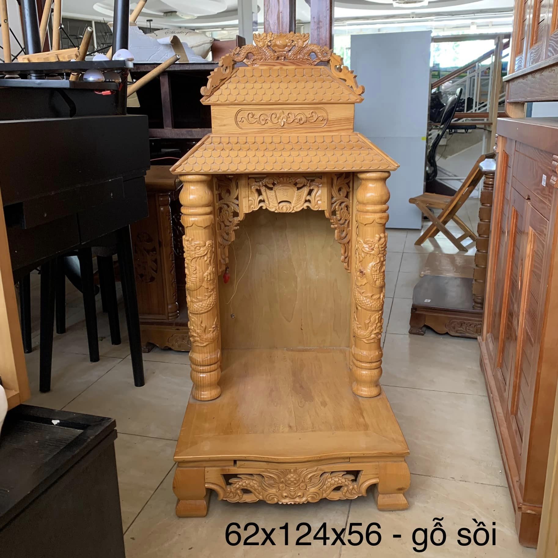 Bàn thờ ông địa gỗ sồi