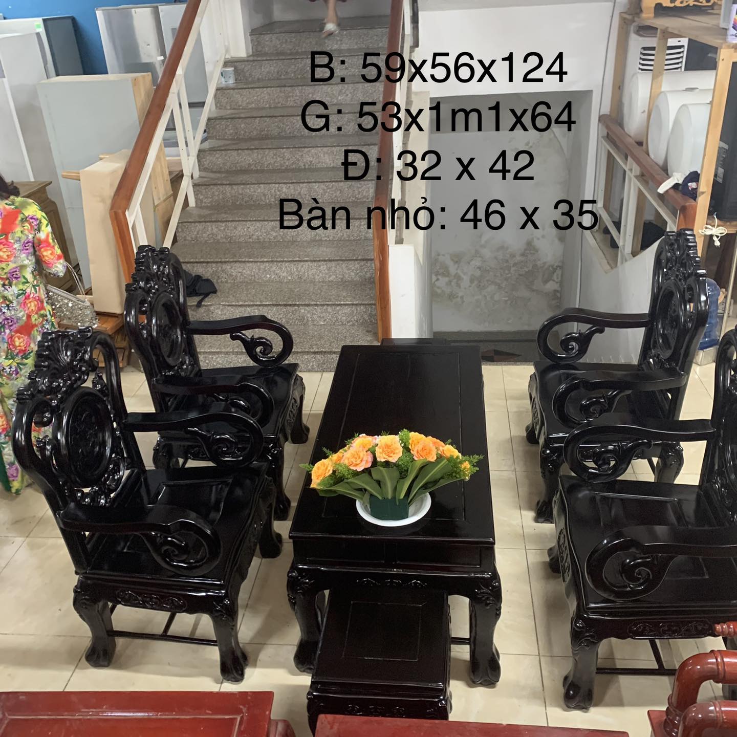 Bộ bàn ghế gỗ trắc