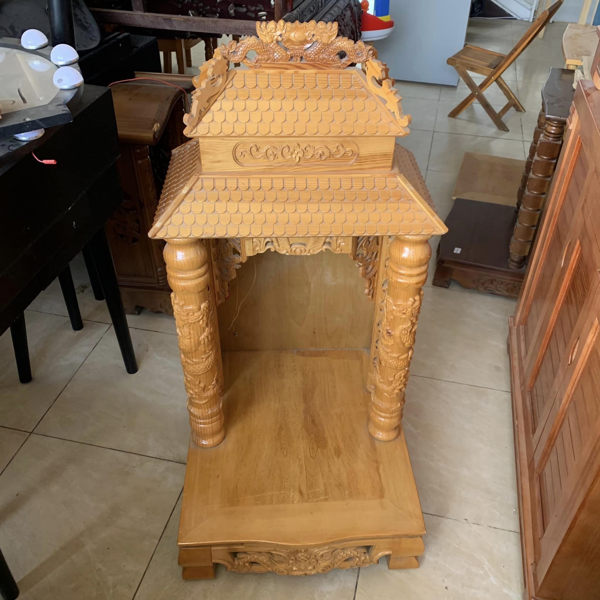 Bàn thờ ông địa gỗ sồi