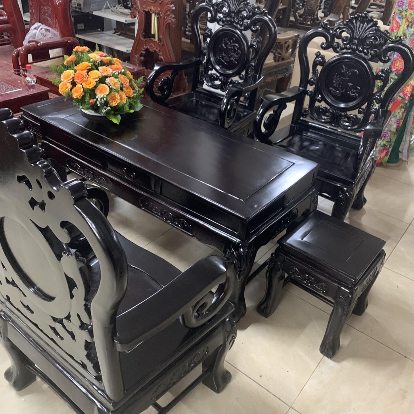 Bộ bàn ghế gỗ trắc