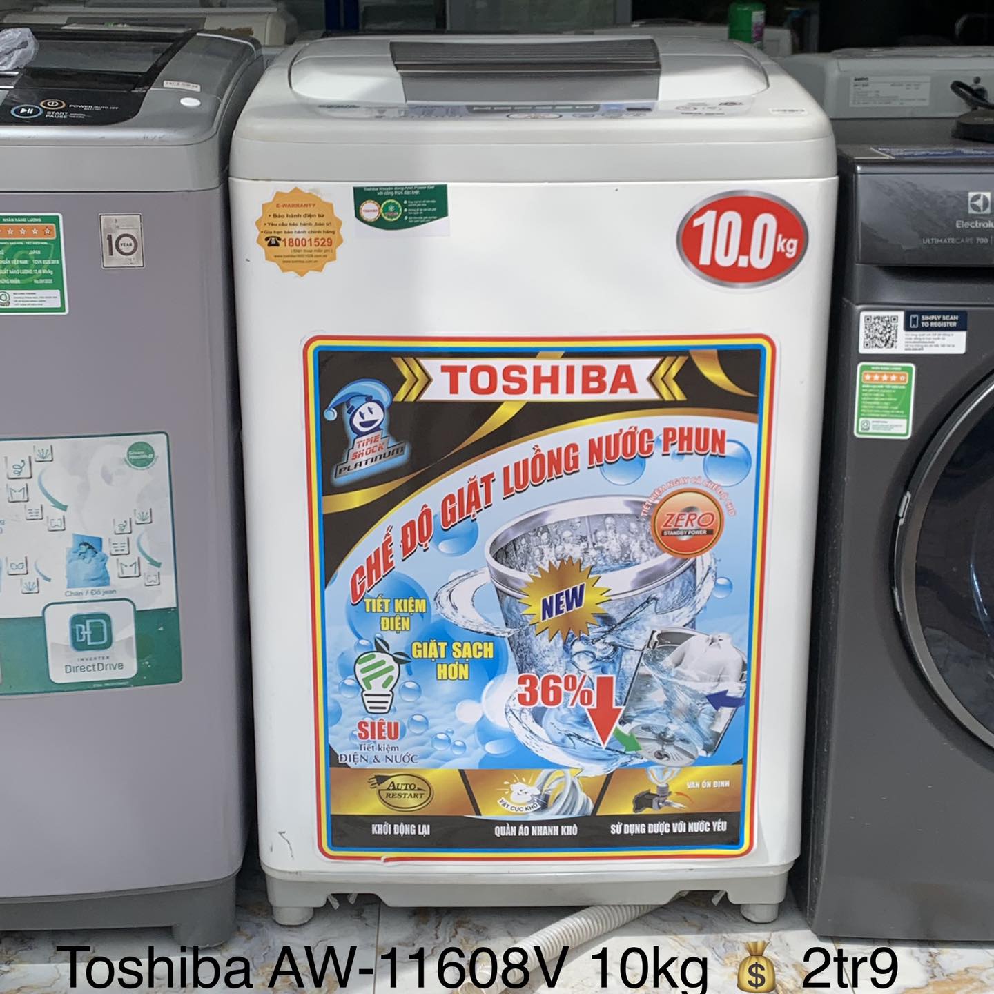 Máy giặt Toshiba AW-11608V