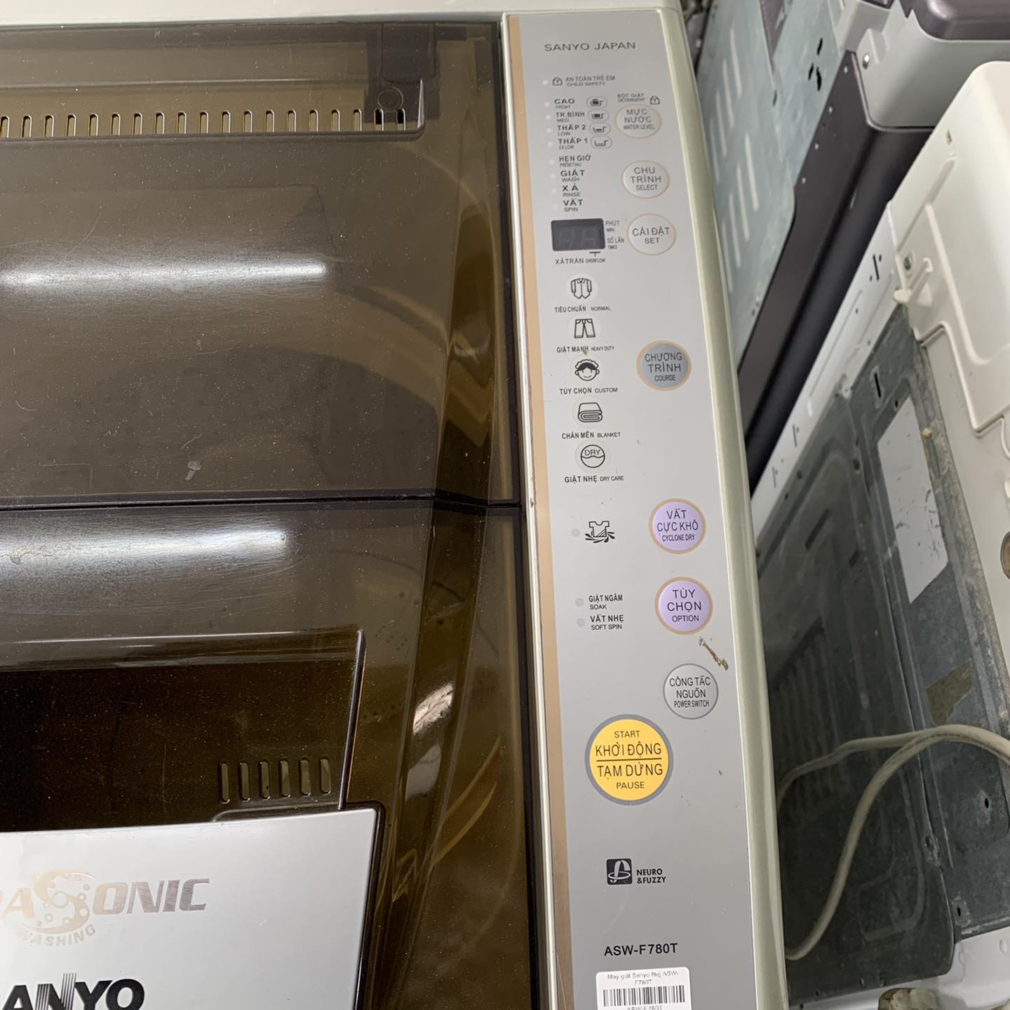 Máy giặt Sanyo 8kg ASW-F780T