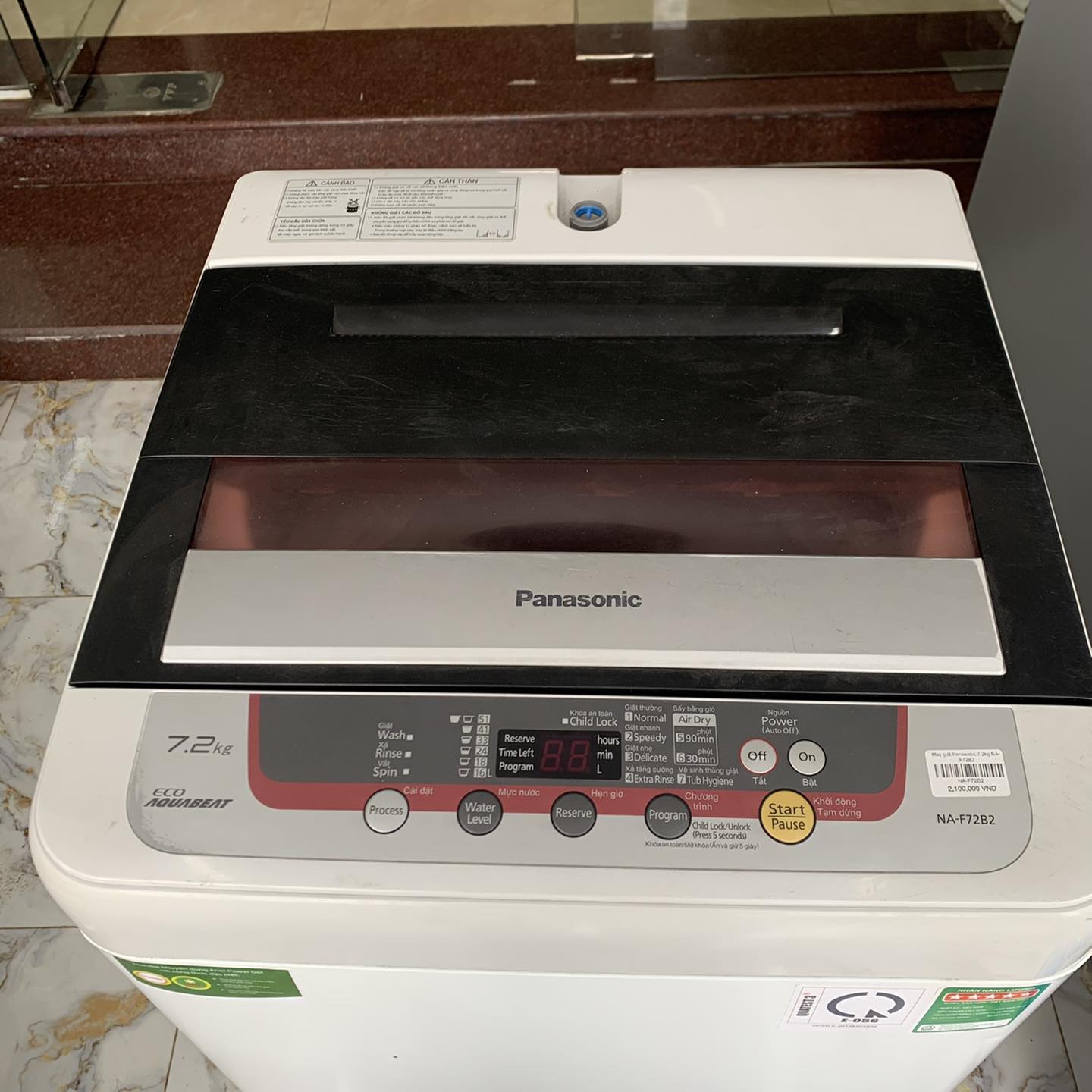 Máy giặt Panasonic 7.2kg NA-F72B2