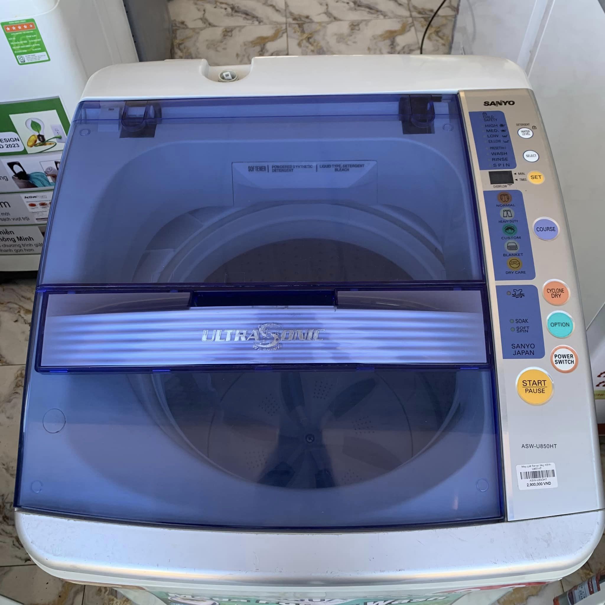 Máy giặt Sanyo 9kg ASW-U850HT