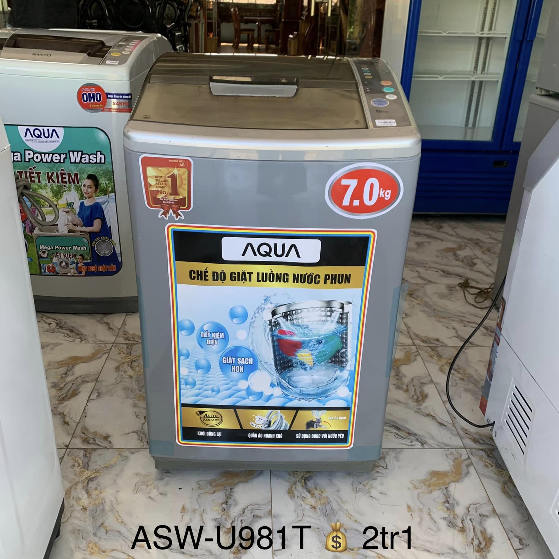 Máy giặt Aqua 7kg  ASW-U981T